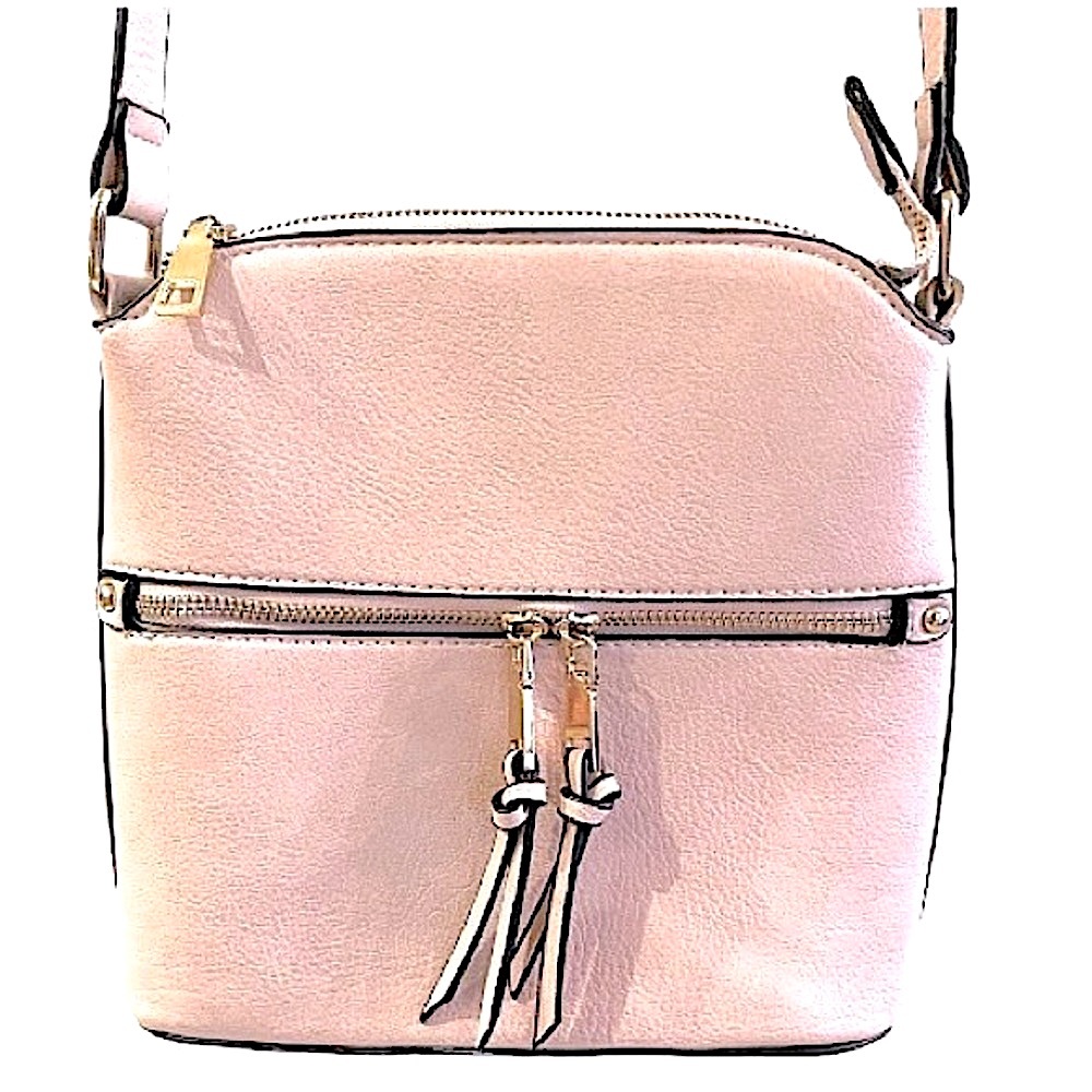 Stylish Blush Crossbody Bag - Pink
